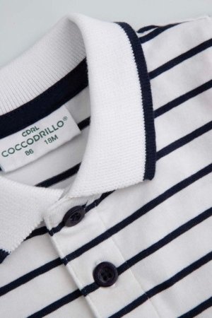 COCCODRILLO smilškrāsas krekls ar garām piedurknēm ELEGANT BABY BOY, krāsa, WC5112501EBB-022-080, 80 cm 