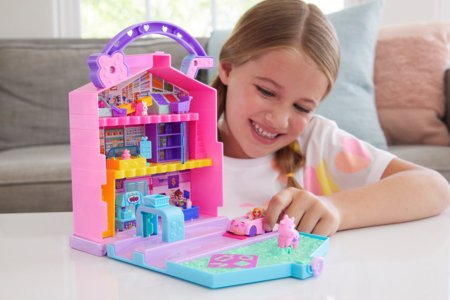 POLLY POCKET komplekts zemeņu piena veikals, HRD45 