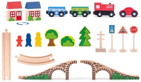 WOODY dzelzceļa sliežu komplekts, 02193061 