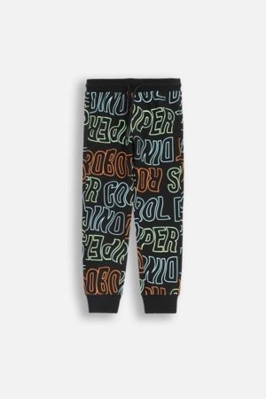 COCCODRILLO leggingi X-RAY VISION BOY KIDS, melns, ZC5122701XBK-021-110, 110 cm 