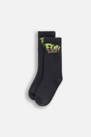 COCCODRILLO zeķes SOCKS BOY, pelēks, cm 