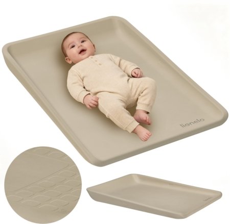 LIONELO paklājiņš autiņu mainīšanai MEGS, Beige sand 