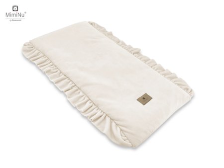 MIMINU pārtinamais paklājiņš ar volāniem, Beige 