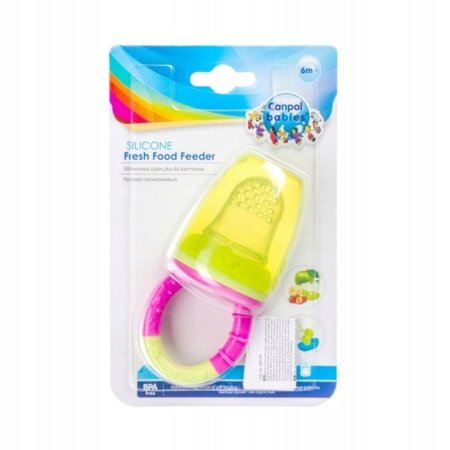 CANPOL BABIES silikona svaiga ēdiena barotājs, 56/010_yel 