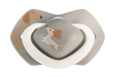 CANPOL BABIES silikona simetriskie knupīši Light Touch DOGS, 18+m, 2 gab.,  22/672 