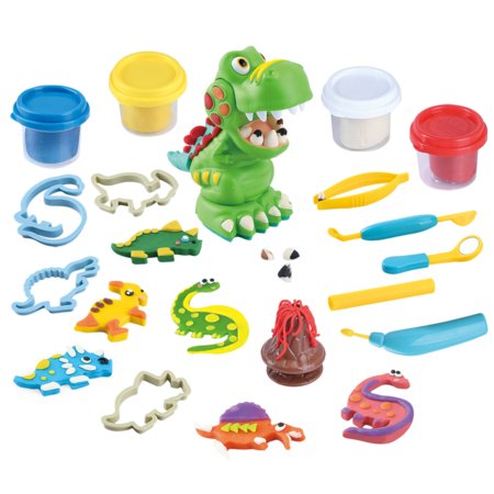 PLAYGO DOUGH Zobārsta komplekts ar dinozauru, 8433 