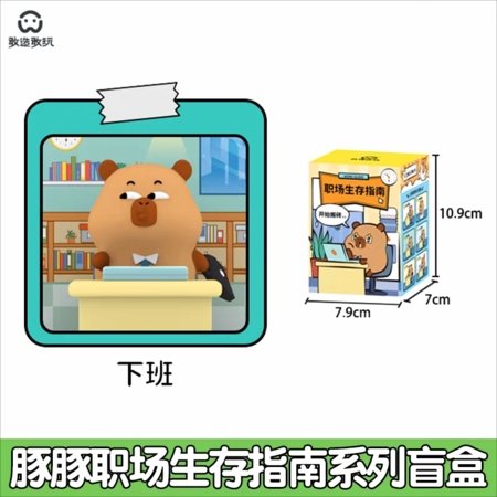 CAPYBARA OFFICE kolekcionējama figūriņa Tuntun Workplace, sortiments., GW-002 