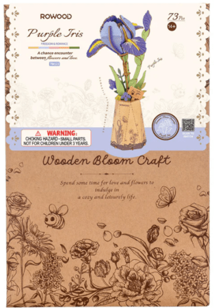 ROWOOD koka konstruktors Violets īriss, TW121 