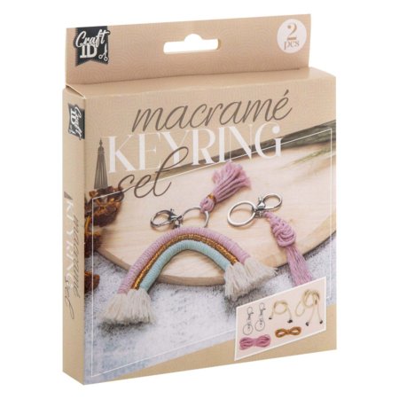 CRAFT ID radošais makramē komplekts – atslēgu piekariņi, CR1729/GE 