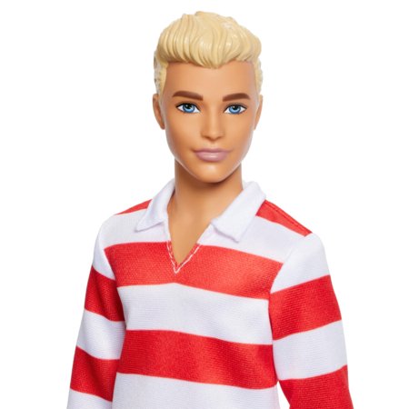 BARBIE Ken modes lelle ar svītrainu krekliņu, HYV01 