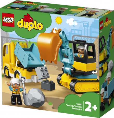 10931 LEGO® DUPLO Town Kravas automašīna un kāpurķēžu ekskavators 10931