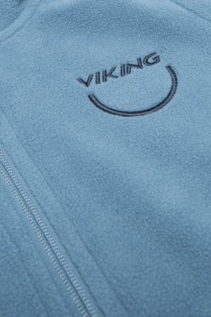 VIKING flīsa džemperis ar rāvējslēdzēju PLAYTIME, zils, 50-23545-74 50-23545-74-122
