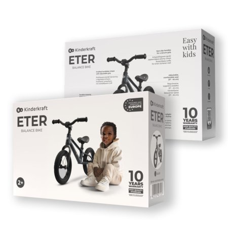 KINDERKRAFT līdzsvara velosipēds ETER, melns, KRETER00BLK0000 