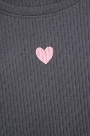 COCCODRILLO t-krekls ar garām piedurknēm, pelēki, cm 