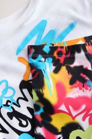 NEXT krekls ar īsām piedurknēm un legingi, AK8604 134 