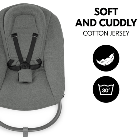 HAUCK šūpuļkrēsls ALPHA BOUNCER PREMIUM, Dark grey, 661741 