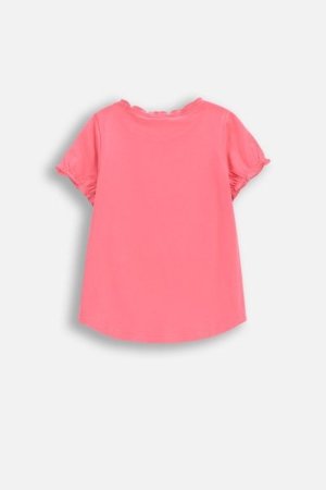 COCCODRILLO krekls ar īsām piedurknēm TROPICAL STORY GIRL KIDS, rozā, WC5143203TGK-007-122, 122 cm 