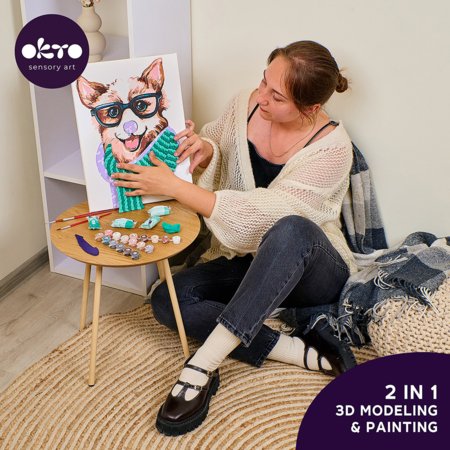 OKTO 3D modelēšanas un krāsošanas komplekts Modes korgijs, 30011 