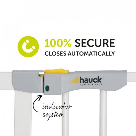 HAUCK drošības vārti priekš kāpnēm AUTOCLOSE 'n STOP 2, 75-80 cm, white, 59734 59734