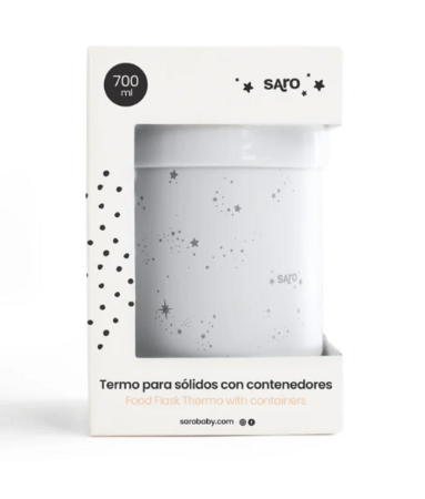 SARO pārtikas termotrauks, Glacier gray, 700 ml, 52397 