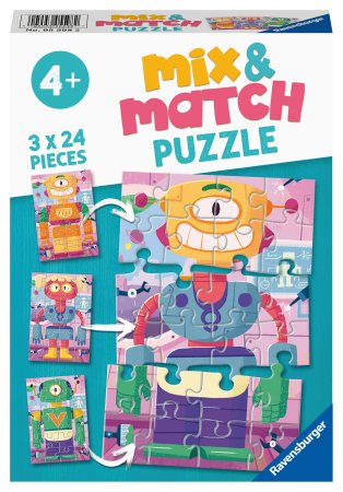 "RAVENSBURGER puzles ""Sajauc un saskaņo rototus"", 3x24 gab., 5598" 5598