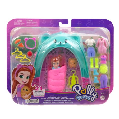 POLLY POCKET glempinga telts rotaļu komplekts, JCC31 