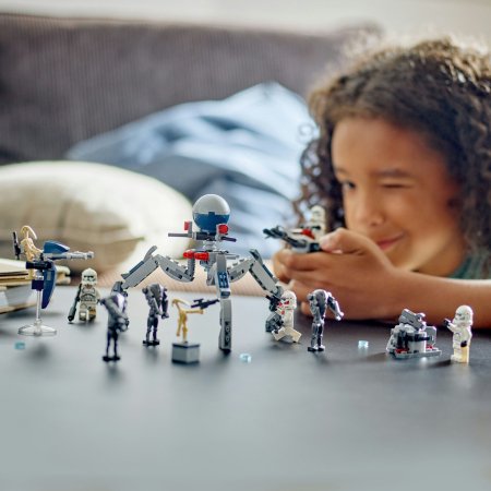 75372 LEGO® Star Wars ™ Clone Trooper™ Un Battle Droid™ Kaujas Paka 