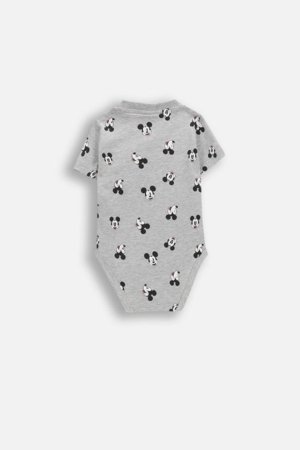 COCCODRILLO bodijs ar īsam piedurknēm, pelēks, 