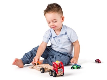 WOODY treileris ar sacīkšu automašīnu modeļiem, 02190790 