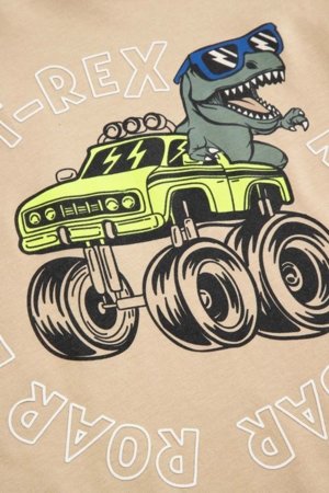 COCCODRILLO t-krekls ar garām piedurknēm, smilšu krāsa, WC6143102NBK-002-104, 104 cm 