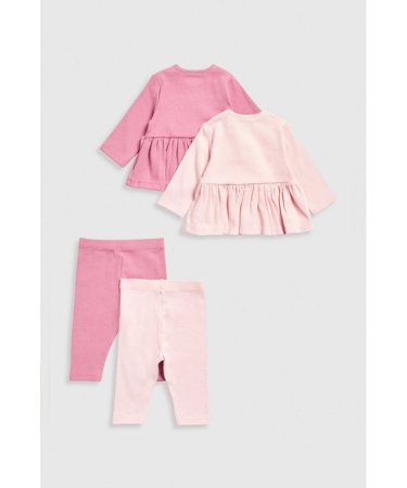 MOTHERCARE bēšs krekls ar garām piedurknēm un bikses 2 gab, IF428 86 