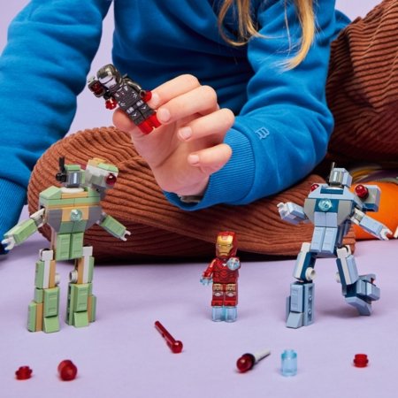76320 LEGO® Super Heroes Marvel Dzelzs vīrs un Kara mašīna pret Hammer droniem 