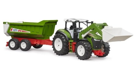 BRUDER traktors ar iekrāvēju un piekabi Roadmax, 3452 