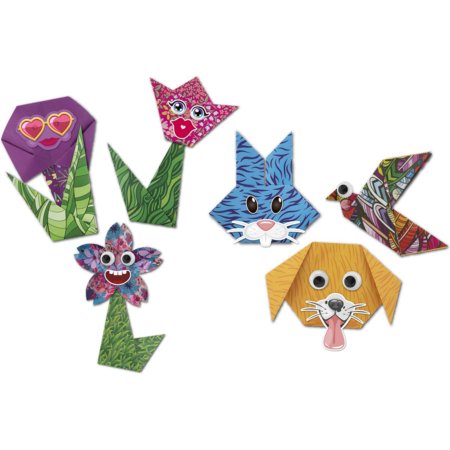MOXY radošais komplekts "Origami ziedi/dzīvnieki", sortiments., 100096 