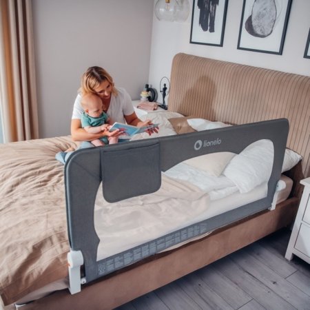 LIONELO aizsargājošs žogs gultai HANNA, Beige melange, LO-HANNA 