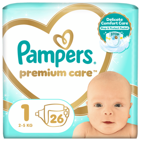 PAMPERS Premium Care 1.izmērs, 26 gab., 81765753 81765753