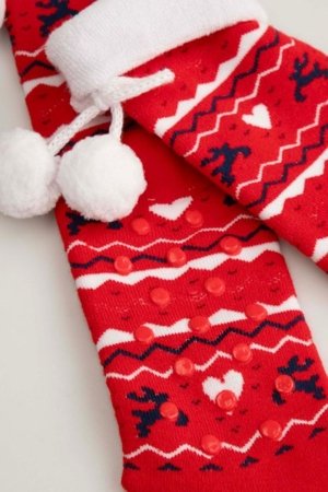 COCCODRILLO zeķes, sarkani, ZC5382707MER-009-023, 23-26 cm 