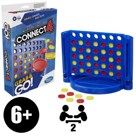 HASBRO GAMING kelionins žaidimas CONNECT 4, F825374A 