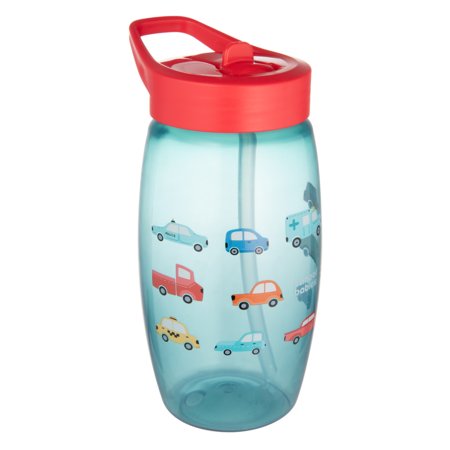 CANPOL BABIES sporta pudele ar saliekamu snīpi CARS, 400 ml, 56/618_blu 