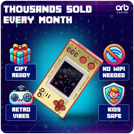 Orb Retro pārnēsājama spēļu konsole, 150 spēles, OR-RETARCCTL 