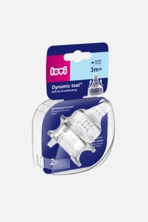 LOVI plata kakla pudelei silikona knupis lēna plūsma 2gb. 18/750 18/750