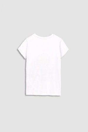 COCCODRILLO t-krekls ar īsam piedurknēm LICENCE GIRL, balts, WC3143201LIG-001 WC3143201LIG-001-086