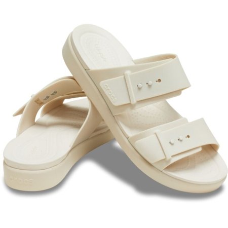 CROCS sandales BROOKLYN BUCKLE LOW smilšu krāsa, 211215-0LH 39,5 izmērs 