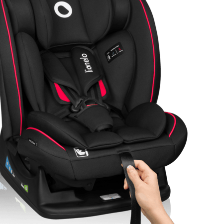 LIONELO autokrēsls AART I-SIZE, Black carbon red,  40-150 cm., LO-AART I-SIZE 