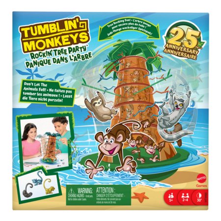 MATTEL GAMES galda spēle Pērtiķēnu akrobātu ballīte kokā, HTW65 