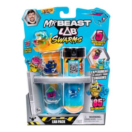 MR BEAST LAB Swarms eksperimentu komplekts ar 5 figūriņām, assort., 24747 