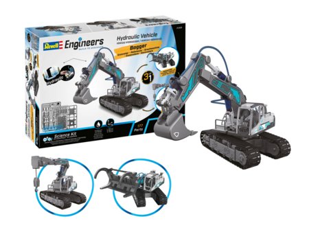 REVELL konstruktors Hydraulic Excavator 3in1, 21305 
