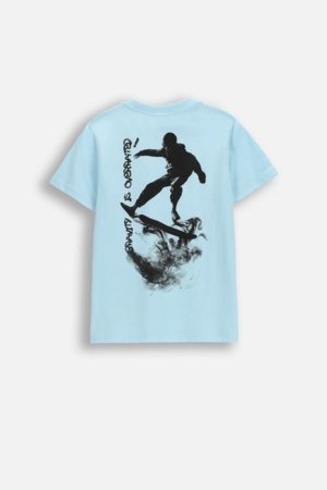 COCCODRILLO t-krekls ar īsam piedurknēm, zili, WC6143201VBA-014-134, 134 izmērs 