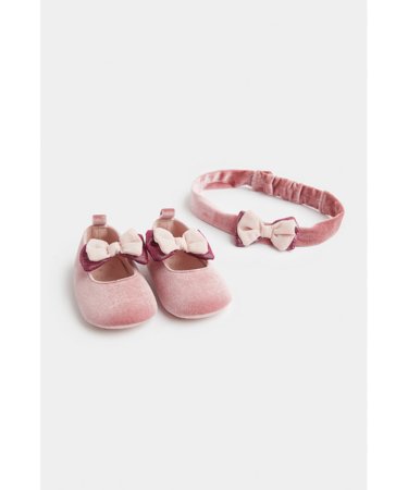 MOTHERCARE tekstila apavi, galvas saite , FE435 