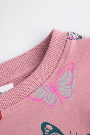 COCCODRILLO krekls ar garām piedurknēm DREAM DIARIES GIRL KIDS, rozā, WC5143103DGK-033-122, 122 cm 